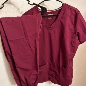 Scrubstar Women's Maroon Scrub Set